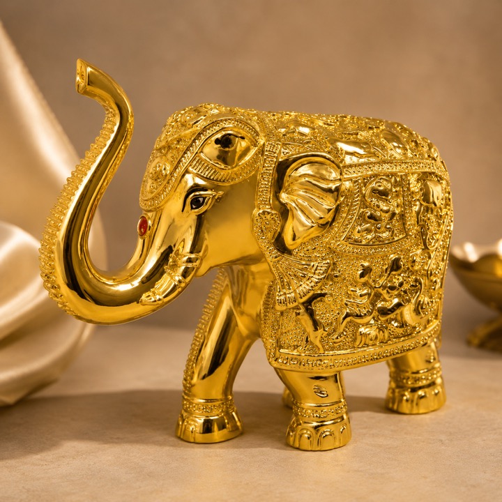 Golden decorative elephant
